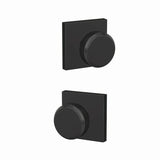 Schlage FC172BWE622COL matte black dummy door knob
