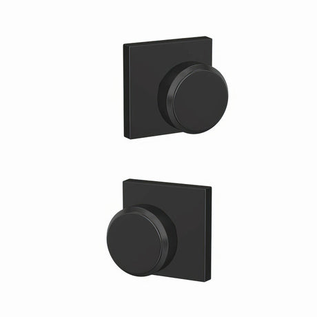Schlage FC172BWE622COL matte black dummy door knob
