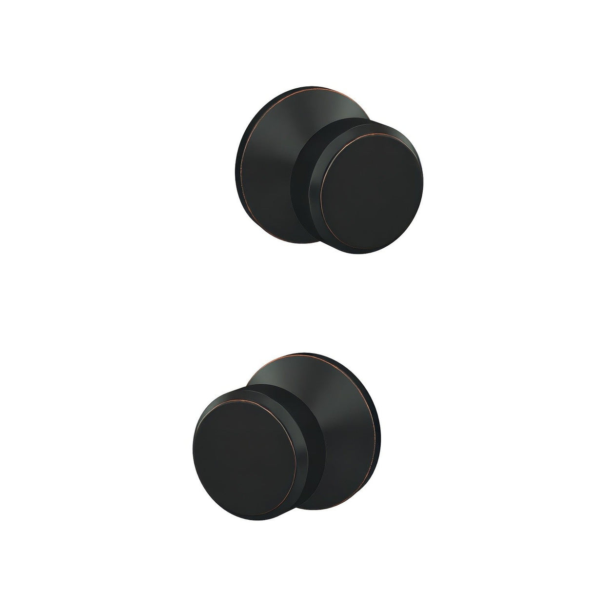 Schlage FC172BWE716KIN aged bronze dummy door knob