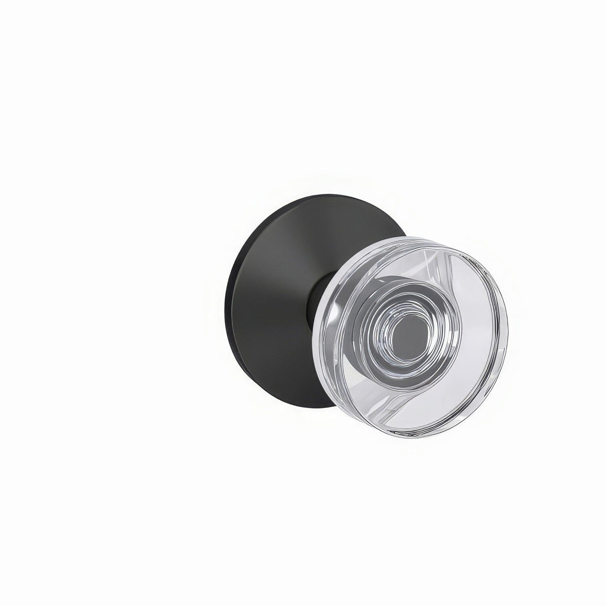 Schlage FC172DAW622KIN matte black pair of dummy door knob