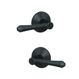 Schlage FC172DMP622KIN matte black pair of dummy door lever