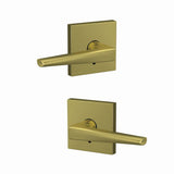 Schlage FC172ELR608COL satin brass dummy door lever
