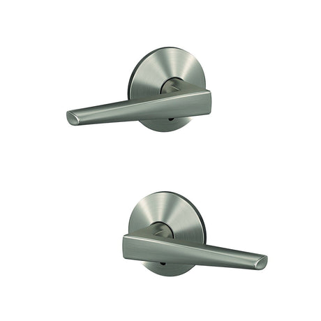 Schlage FC172ELR619KIN satin nickel pair of dummy door lever