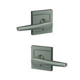 Schlage FC172ELR619ULD satin nickel pair of dummy door lever