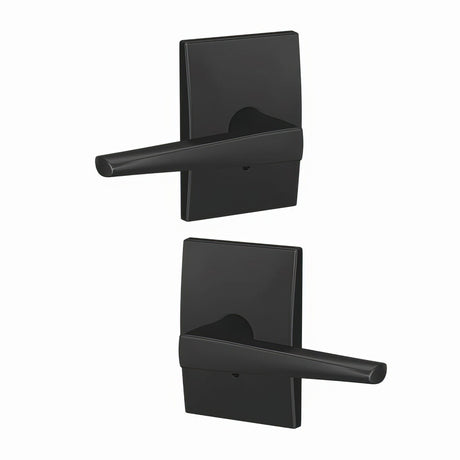 Schlage FC172ELR622CEN matte black dummy door lever