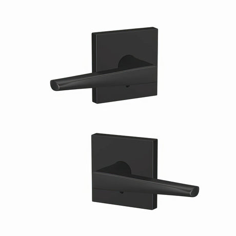 Schlage FC172ELR622COL matte black dummy door lever