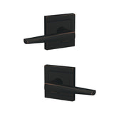 Schlage FC172ELR716ULD aged bronze pair of dummy door lever