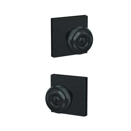 Schlage FC172GEO622COL matte black pair of dummy door knob