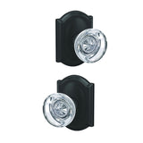 Schlage FC172HOB622CAM matte black pair of dummy door knob