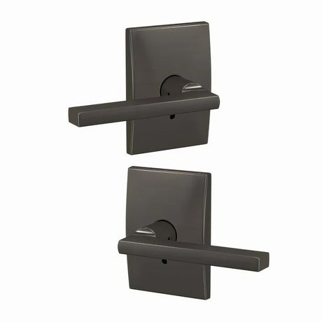 Schlage FC172LAT530CEN black stainless dummy door lever