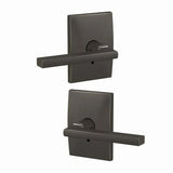 Schlage FC172LAT530CEN black stainless dummy door lever