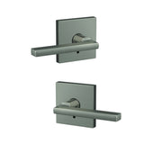 Schlage FC172LAT619COL satin nickel pair of dummy door lever