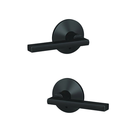 Schlage FC172LAT622KIN matte black pair of dummy door lever