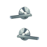 Schlage FC172LAT625KIN bright chrome pair of dummy door lever