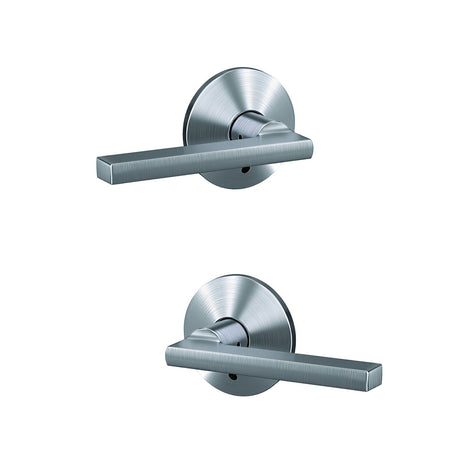 Schlage FC172LAT626KIN satin chrome pair of dummy door lever