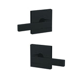 Schlage FC172NBK622COL matte black pair of dummy door lever