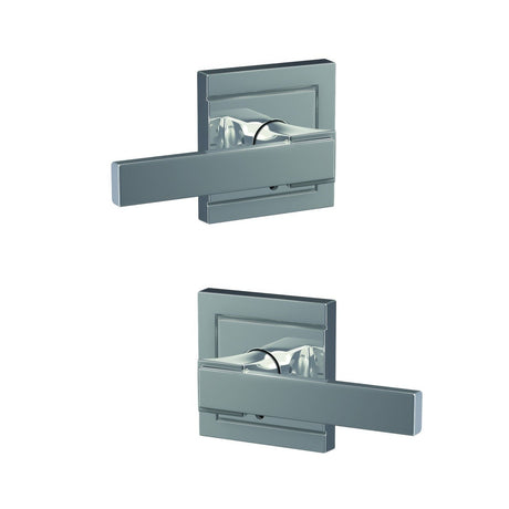 Schlage FC172NBK625ULD bright chrome pair of dummy door lever