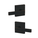Schlage FC172NBK716ULD aged bronze pair of dummy door lever