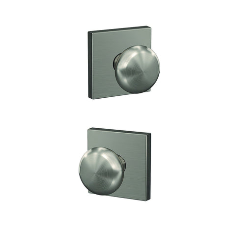 Schlage FC172PLY619COL Schlage Custom Series pair of dummy door knobs, front view
