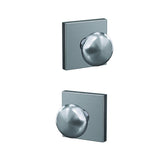 Schlage FC172PLY626COL satin chrome pair of dummy door knob