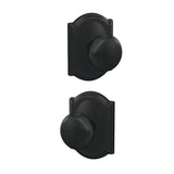 Schlage FC172PLY716CAM aged bronze pair of dummy door knob
