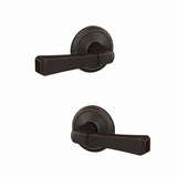Schlage FC172RVT716ALD aged bronze pair of dummy door lever