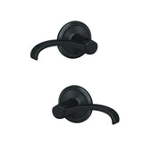 Schlage FC172WIT622ALD matte black pair of dummy door lever