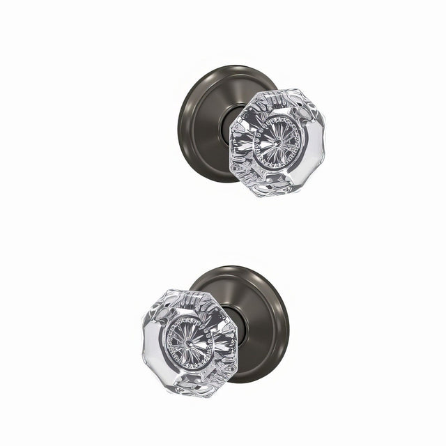 Schlage FC21ALX530ALD black stainless passage & privacy door knob