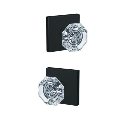 Schlage FC21ALX622COL matte black passage & privacy door knob