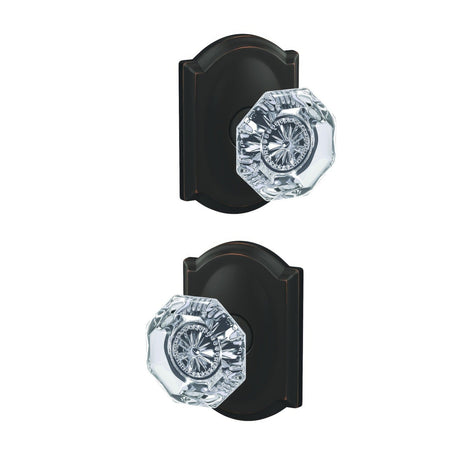 Schlage FC21ALX716CAM aged bronze passage & privacy door knob
