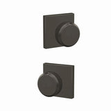 Schlage FC21BWE530COL black stainless privacy & passage door knob