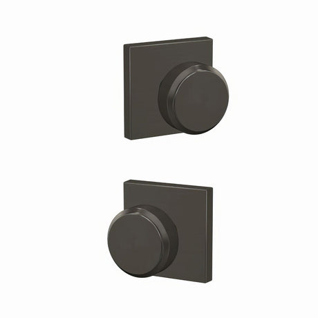 Schlage FC21BWE530COL black stainless privacy & passage door knob