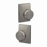 Schlage FC21BWE619CEN satin nickel privacy & passage door knob