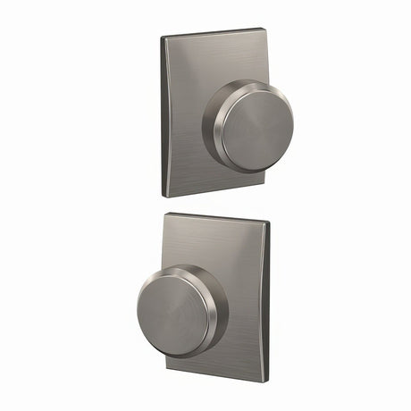Schlage FC21BWE619CEN satin nickel privacy & passage door knob