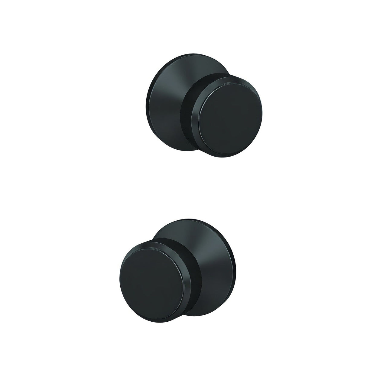 Schlage FC21BWE622KIN matte black passage & privacy door lever