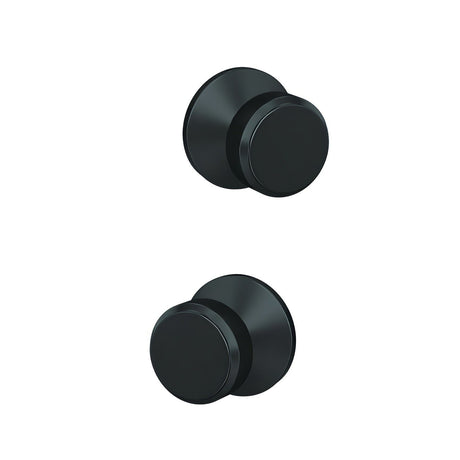Schlage FC21BWE622KIN matte black passage & privacy door lever