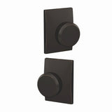 Schlage FC21BWE716CEN aged bronze privacy & passage door knob