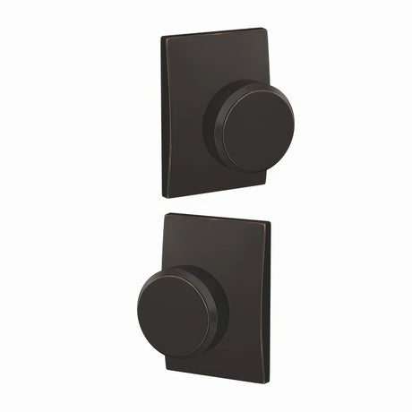 Schlage FC21BWE716CEN aged bronze privacy & passage door knob