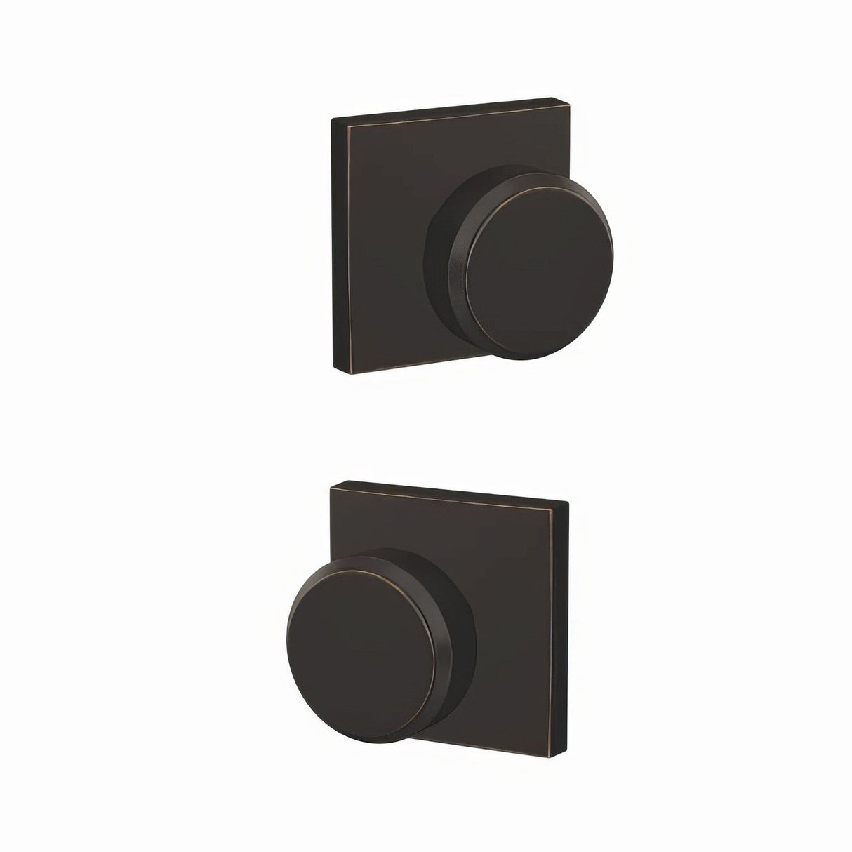 Schlage FC21BWE716COL aged bronze privacy & passage door knob