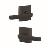 Schlage FC21CYB622DLT matte black passage & privacy door lever