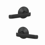 Schlage FC21CYB622KIN matte black passage & privacy door lever