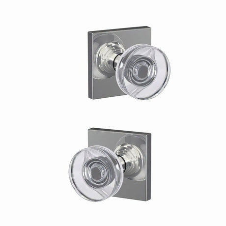 Schlage FC21DAW625COL bright chrome passage & privacy door knob