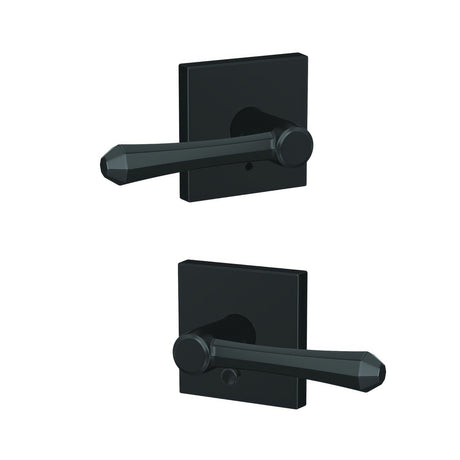 Schlage FC21DMP622COL matte black passage & privacy door lever