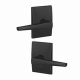 Schlage FC21ELR622CEN matte black privacy & passage door lever