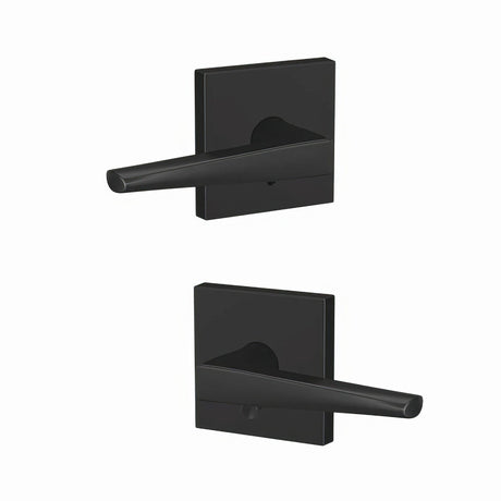 Schlage FC21ELR622COL matte black privacy & passage door lever