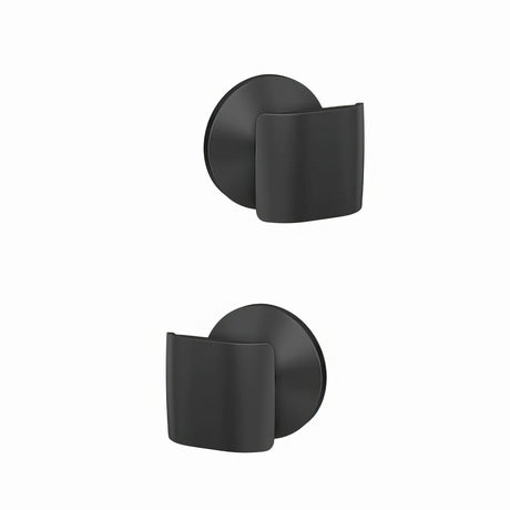 Schlage FC21GAN622KIN matte black passage & privacy door knob