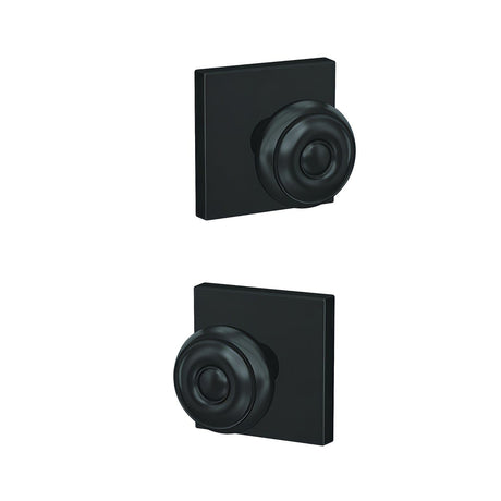 Schlage FC21GEO622COL matte black passage & privacy door knob