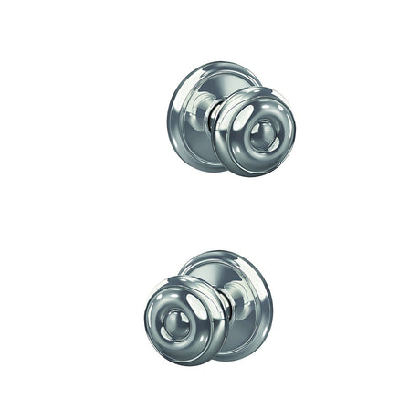 Schlage FC21GEO625ALD bright chrome passage & privacy door knob