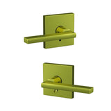 Schlage FC21LAT608COL satin brass passage & privacy door lever