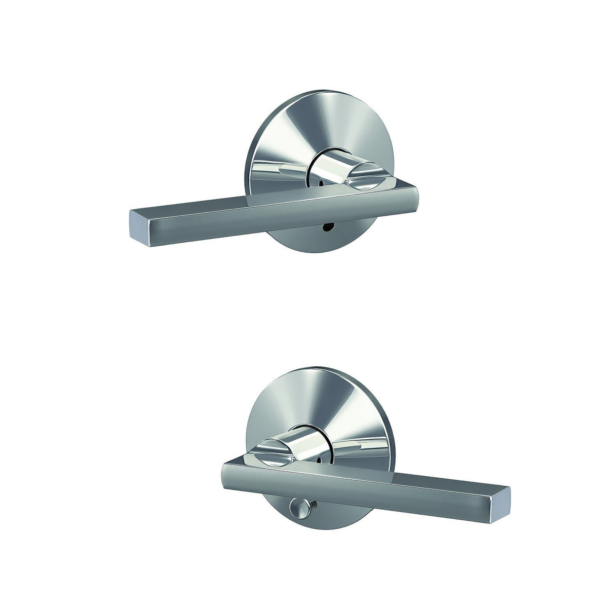 Schlage FC21LAT625KIN bright chrome passage & privacy door lever